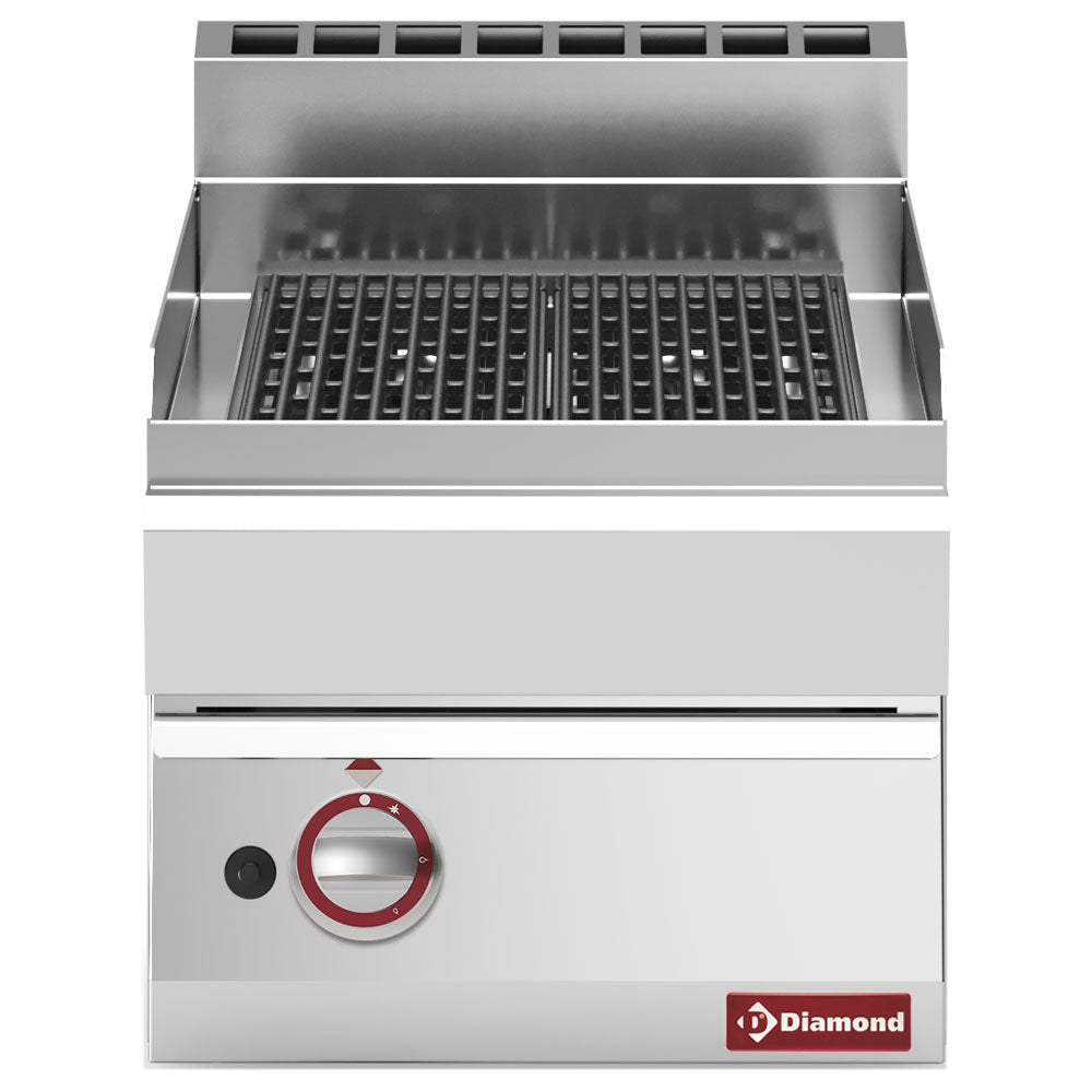 Gas dampgrill, med støbejerns grillrist -Top-