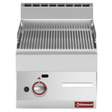 Ribbet gas stegeplade -Top-