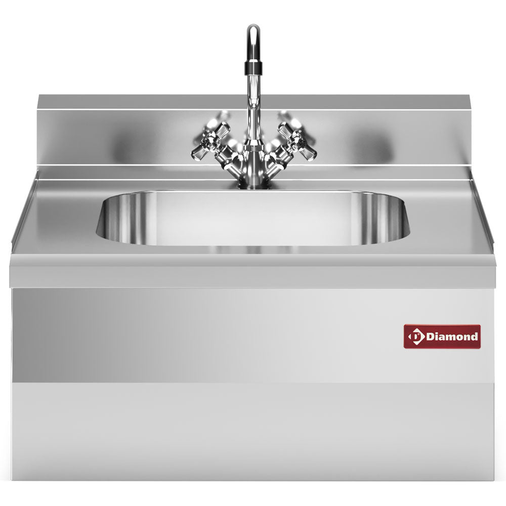 Vask 400x400xh200 med blandingsbatteri og siphon