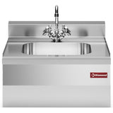 Vask 400x400xh200 med blandingsbatteri og siphon