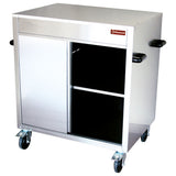 Neutral cupboard, rotary rotisserie, on wheels