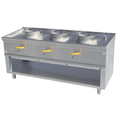 Wok stove 3 burners