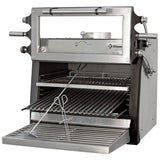 Kulgrill-BBQ, GN 1/1 (60 Kg/h)- Løftbar dør/ Rustfrit stål