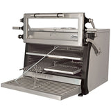 Kulgrill-BBQ, GN 1/1 + GN2/4 (75 Kg/h)- Løftbar dør/ Rustfrit stål