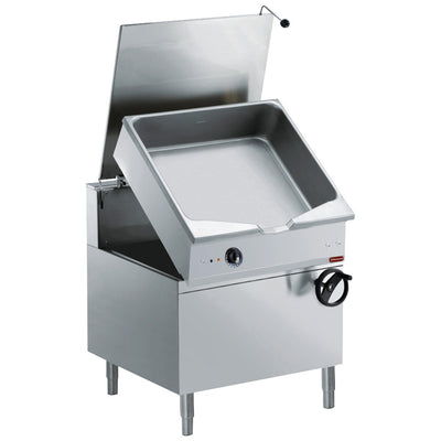 Autom. tumbling electric frying pan, "Duomat" basin 80 L., on cupboard