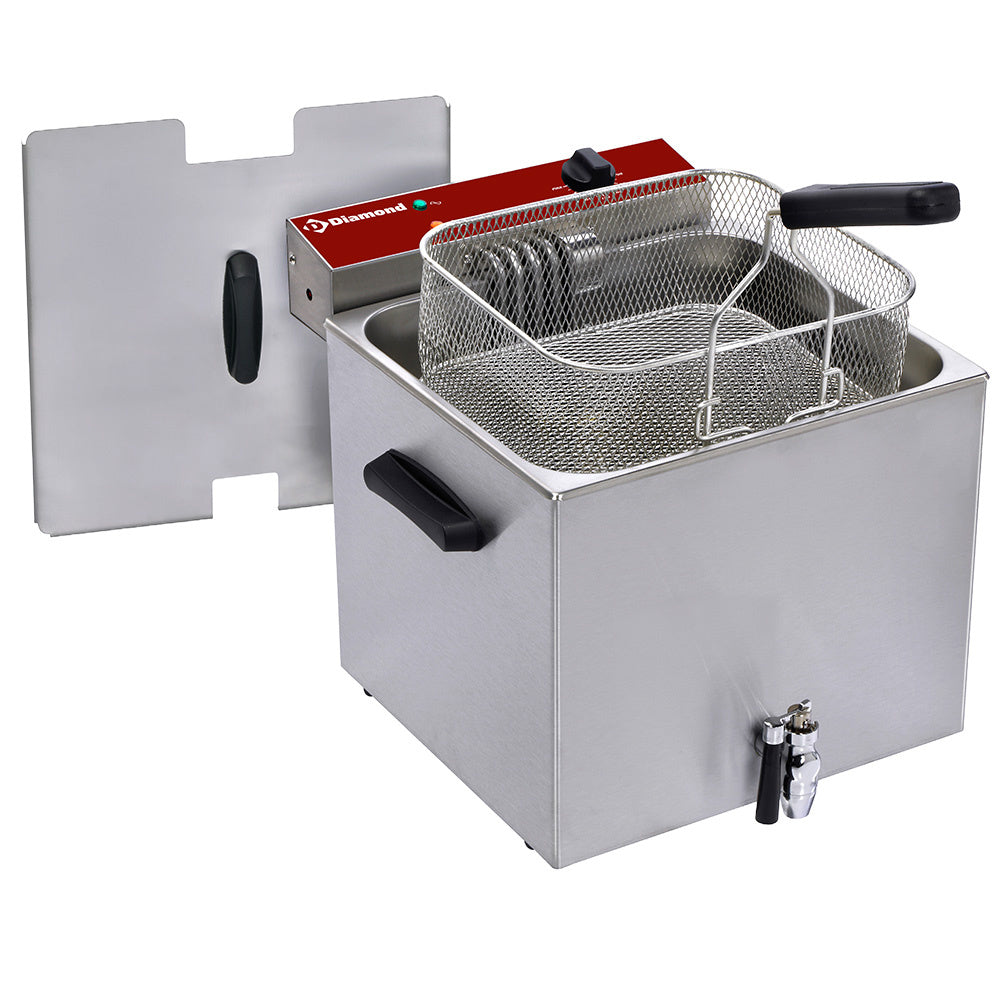 Elektrisk bordfriture 12 liter + vandhane