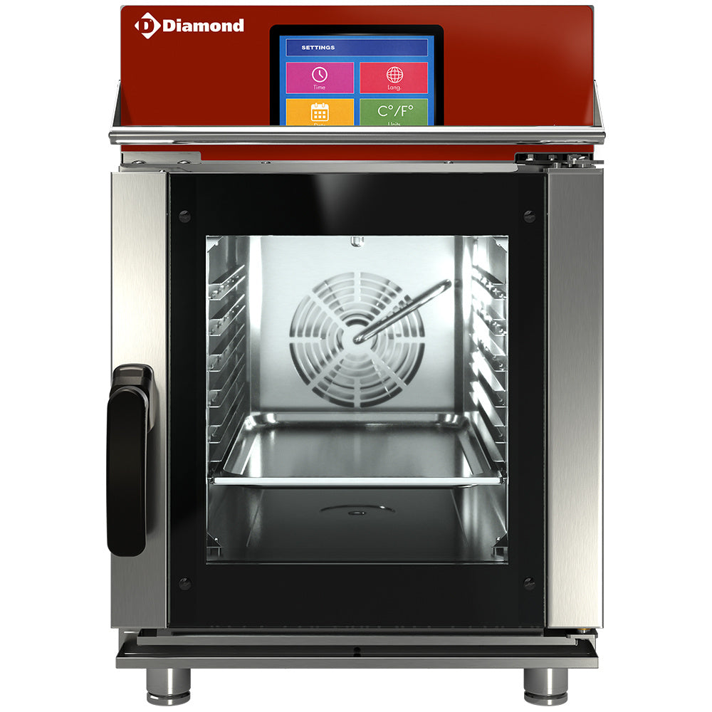 Electric oven, steam/convection, 6x GN1/1 Touch Screen  + Auto-Cleaning