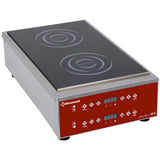 Induktionskogeplade dobbelt zone (2x 3500 watt), kapacitive knapper