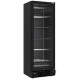 Negative ventilated display case 382 liters - 5 fixed levels - BLACK