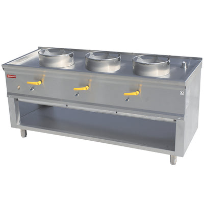 Wok stove 3 burners