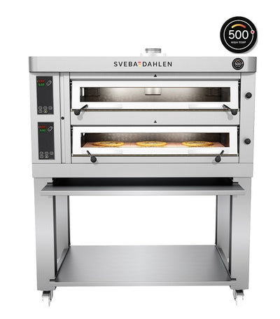 Sveba Dahlen P602 HT — High Temperatur 500°, digital, 2x6 (12 pizzaer)