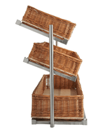BREAD BASKETS ETAGERE 3 HIGH WIDE MODEL  INCL. BASKETS