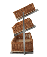 BREAD BASKETS ETAGERE 3 HIGH WIDE MODEL  INCL. BASKETS