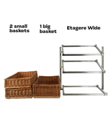 BREAD BASKETS ETAGERE 3 HIGH WIDE MODEL  INCL. BASKETS
