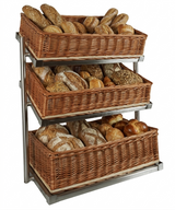 BREAD BASKETS ETAGERE 3 HIGH WIDE MODEL  INCL. BASKETS