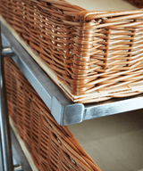 BREAD BASKETS ETAGERE 3 HIGH NARROW MODEL  INCL. BASKETS