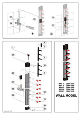 Pladeholder vægmodel 6