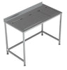 Arbejdsbord med integreret drypbakke 1200x650