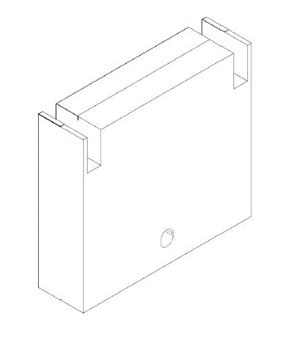 Kit til konvertering af straddle-type enhed til vægmonteret enhed 250-100 for 7265.0005-0010-0070-1000-1005-1010-1050-1055