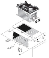 GAS RANGE 2 BU. 9KW