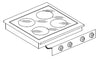 Ceramic range 4 zones