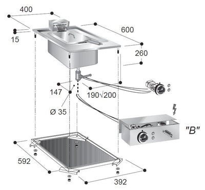 EL. FRYER 1X10 L