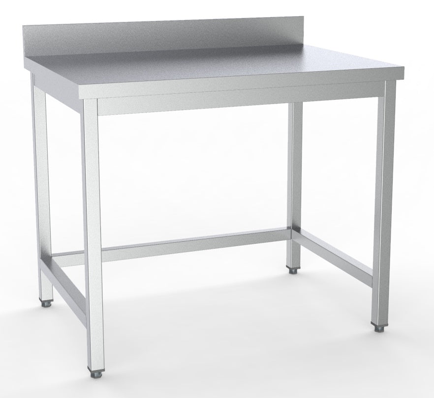 600 WORKTABLE OPEN FRAME UPSTAND FLAT PACKED 1800
