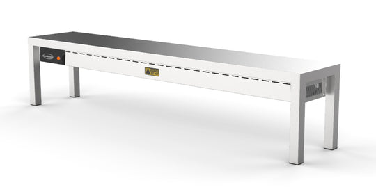 Overshelf keramisk opvarmet 1 niveau 1600 – 4 varmelegemer á 250W