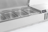 Køledisk top i rustfrit stål 1/3 GN x 6
