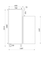 REFRIGERATOR SS 2 DOORS