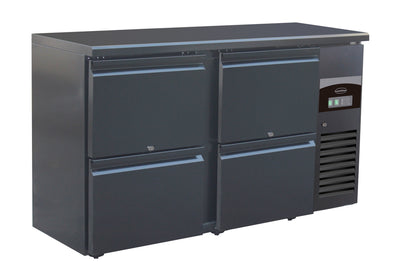 BARCOOLER BLACK 4 DRAWERS