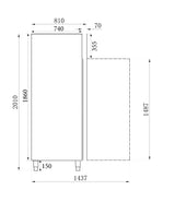 Fryser SS+AL 600 LTR statisk
