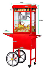 POPCORN MACHINE INCL. WHEELS