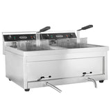ELECTRIC COUNTER FRYER 2X12L 2X9KW
