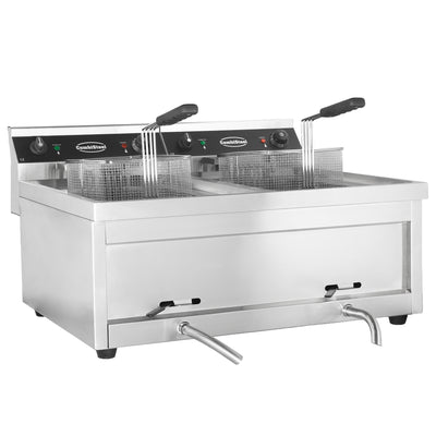 ELECTRIC COUNTER FRYER 2X12L 2X9KW