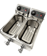 ELECTRIC COUNTER FRYER 2X4 L