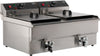 Electric counter fryer 2x10 l