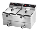 ELECTRIC COUNTER FRYER 2X10 L