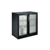 BACKBAR COOLER BLACK 2 DOORS