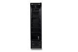 GLASS DOOR REFRIGERATOR NARROW BLACK NAP-250