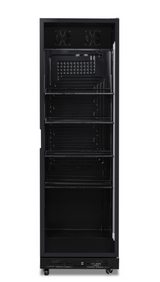 REFRIGERATOR 1 GLASS DOOR BLACK NAP-360