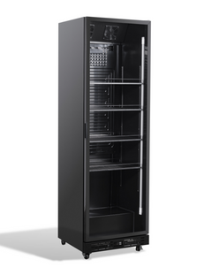 REFRIGERATOR 1 GLASS DOOR BLACK NAP-360