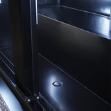 REFRIGERATOR 2 GLASS DOORS BLACK NAP-850