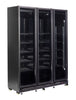 Køleskab 3 glasdøre sort NAP-1200