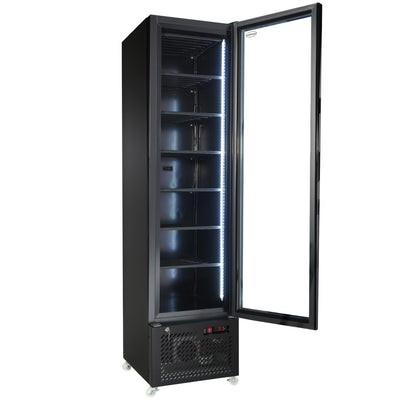 Fryser 1 glasdør sort NAP-250F