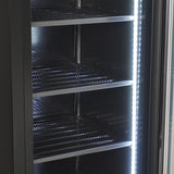 Fryser 1 glasdør sort NAP-250F