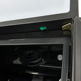 KØLESKAB GLASDØR FCU-370 BL