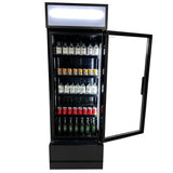KØLESKAB GLASDØR FCU-370 BL