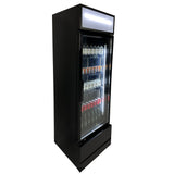 KØLESKAB GLASDØR FCU-370 BL