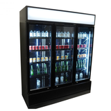 REFRIGERATOR 3 GLASS DOORS BLACK FCU-1200 BL